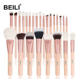 BEILI contour face paint brushes, set of 25 brushes