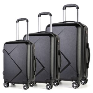 OEM Abs 360 degree hard side travel style maleta de viaje suitcases trolley luggage bag set