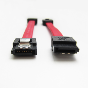 JS 0.1m Low Profile Latching SATA Cable