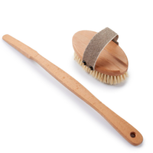 Wooden Bath Brush with a Replacement Head