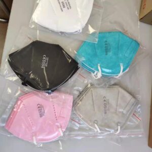 Black/white/pink/blue color ffp2 mask module C2 face mask